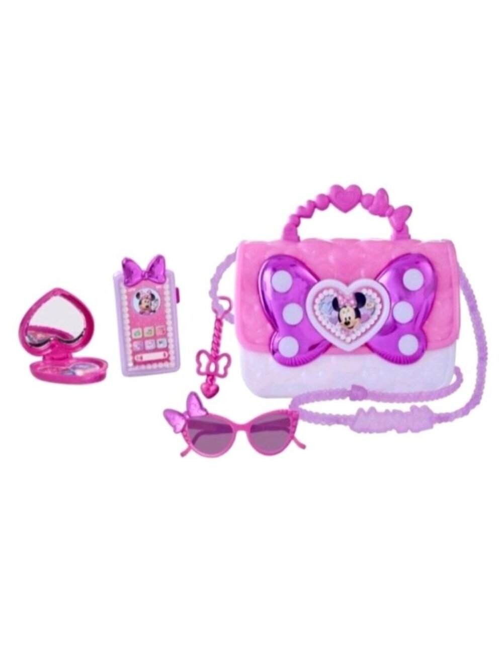 Minnie Mouse Bowfabulous Bag Play Purse plus Accessories Pink Ages 3+